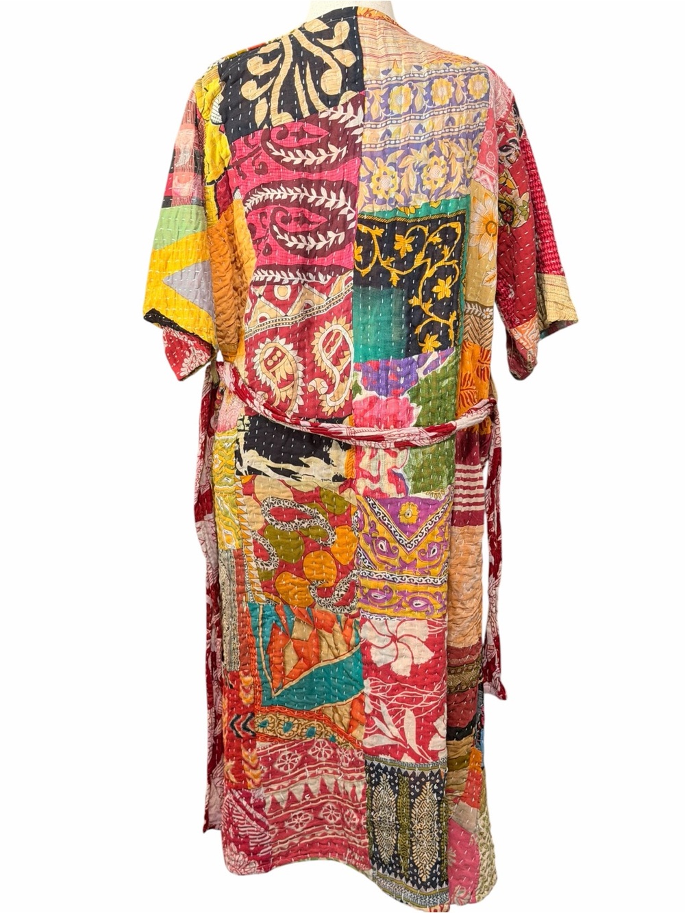 Kantha Style Reversible Duster - Small Call Out Shown In Photos - Picture 2 of 8